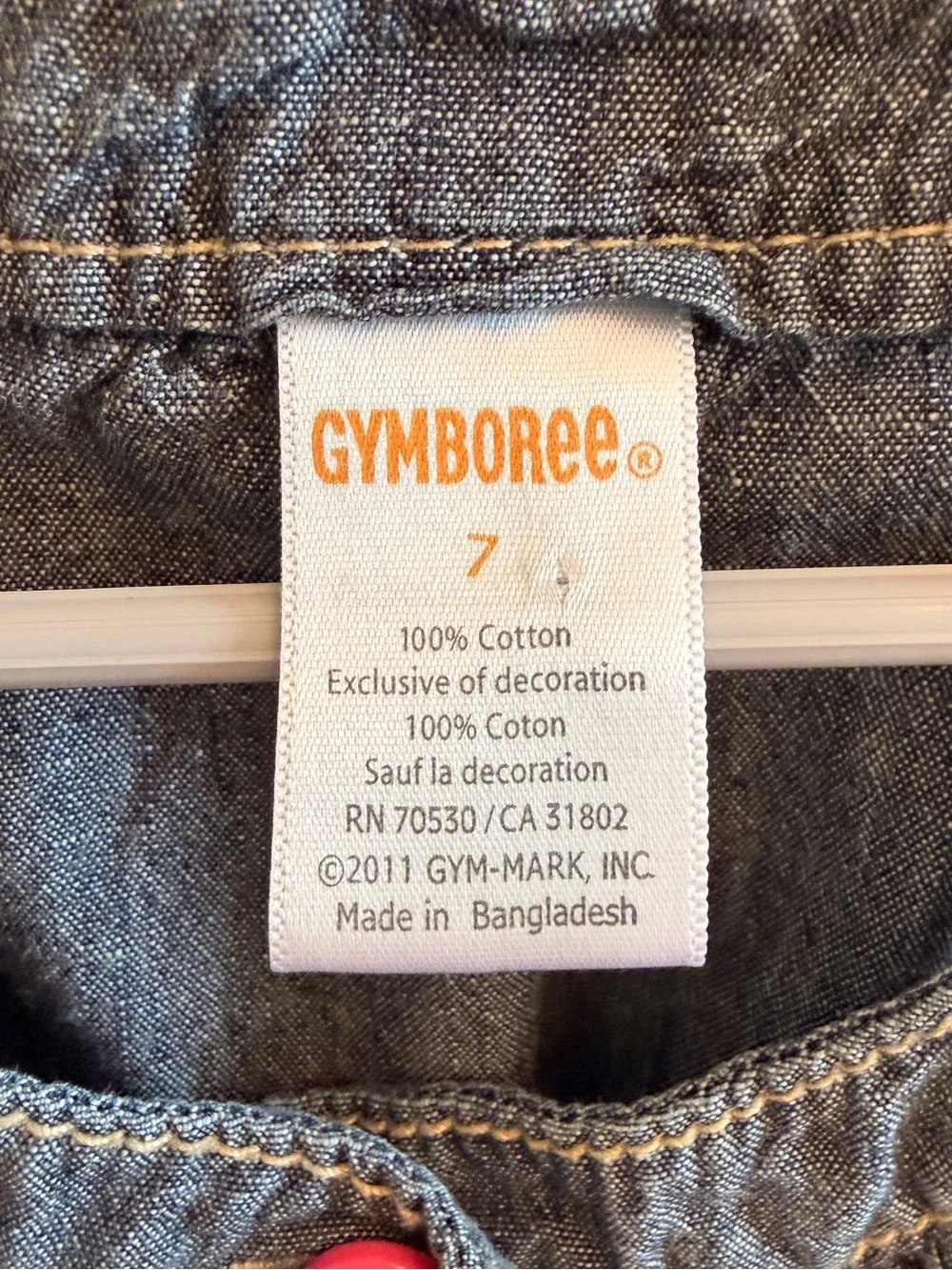 Girls Gymboree Denim Flower Dress